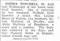 Winchell, Sophia